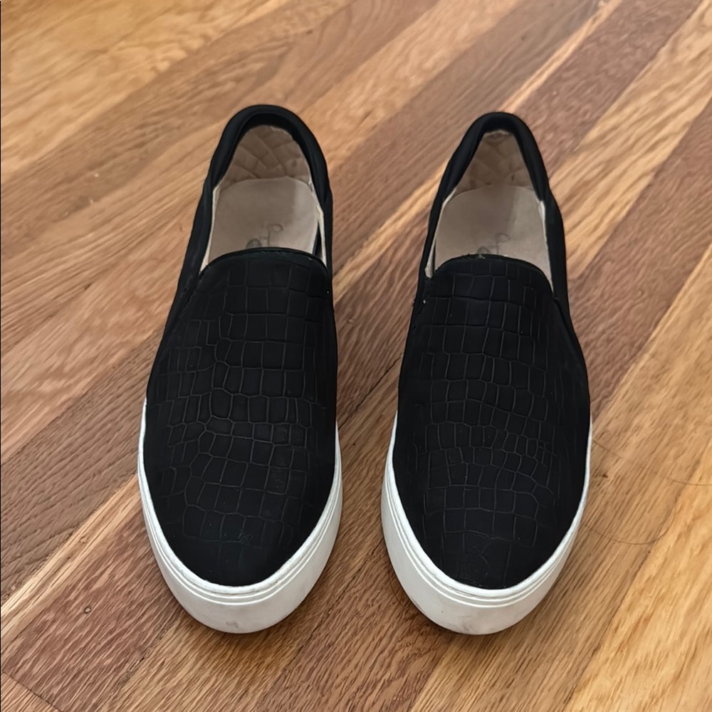 Black Slip-On Sneakers